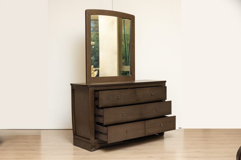 DELANO ASH KING PACKAGE -King Bed + 2 Nightstands + Dresser Mirror 36 0O2A7226