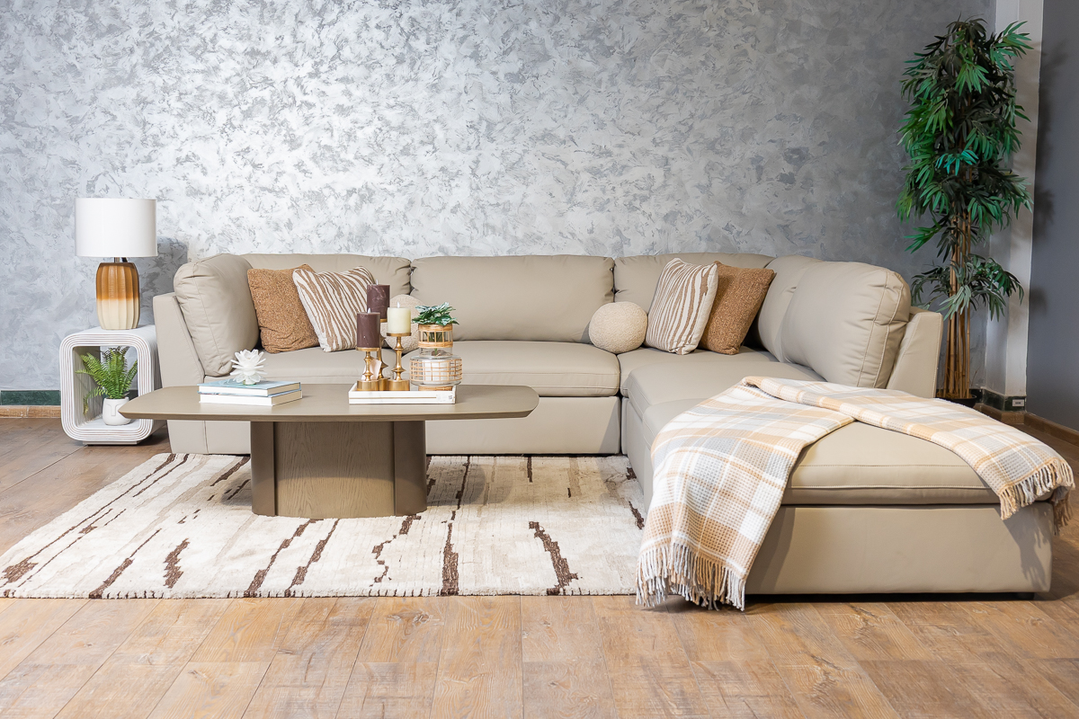 INGRID Sectional Leather Sofa - Image 3