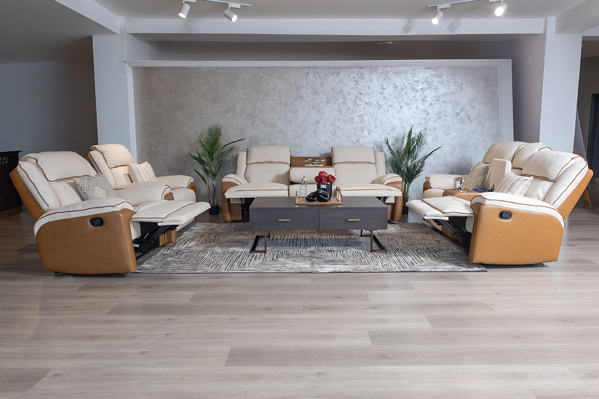 GLENMORE 7 Seater Fabric Recliner Sofa (3+2+1+1) 3 GLENMORE 7 Seater Fabric Recliner Sofa (3+2+1+1) - Image 3