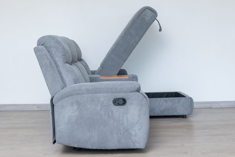 QUERA Fabric Recliner Corner Sofa 20 0O2A0176