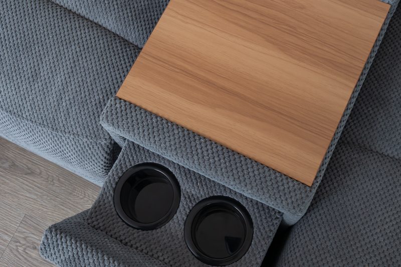 QUERA Fabric Recliner Corner Sofa 27 0O2A0179