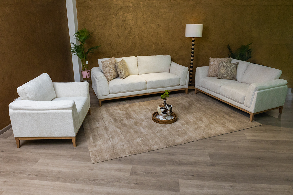 BEVALE 7 Seater Fabric Sofa (3+2+1+1) 2 BEVALE 7 Seater Fabric Sofa (3+2+1+1) - Image 2