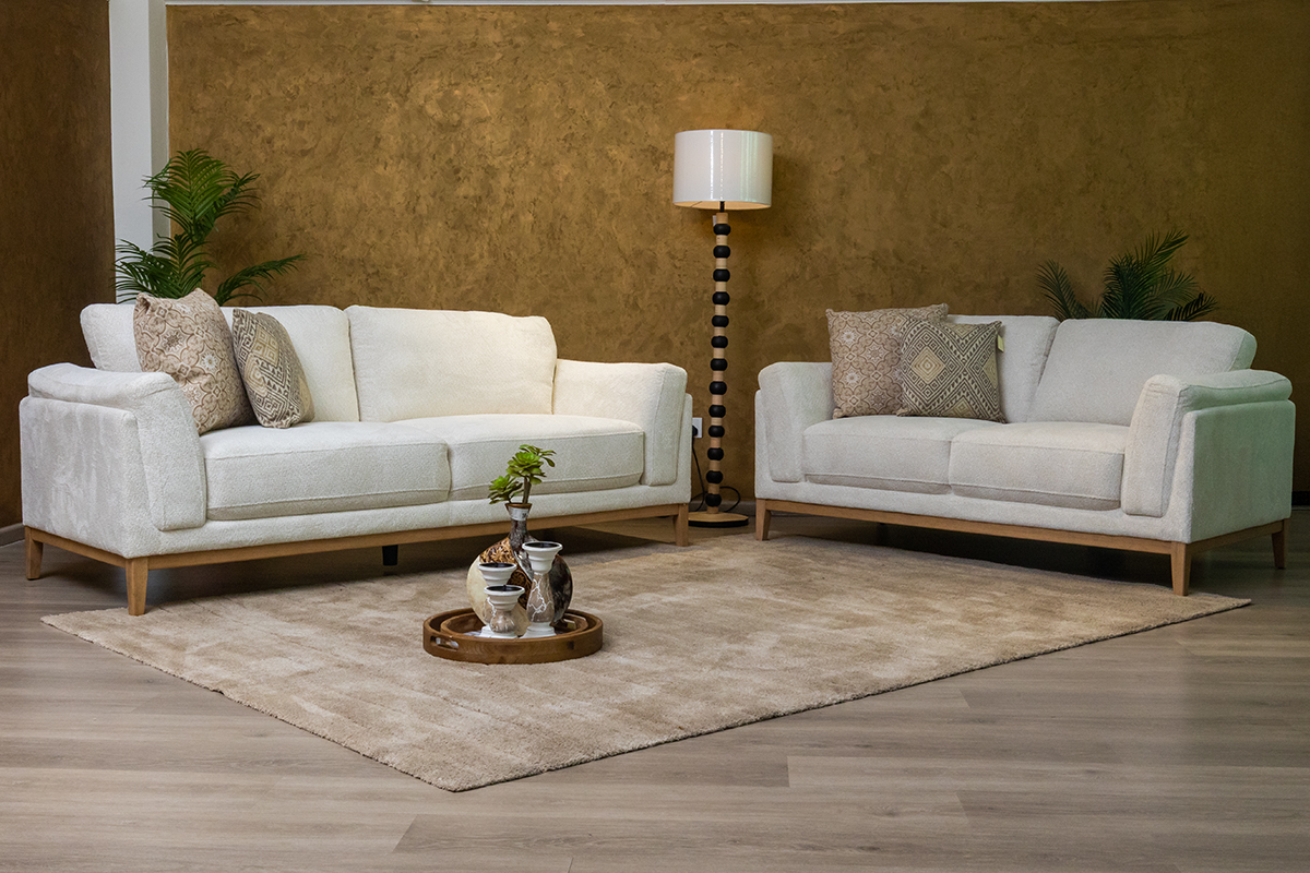 BEVALE 7 Seater Fabric Sofa (3+2+1+1) 3 BEVALE 7 Seater Fabric Sofa (3+2+1+1) - Image 3