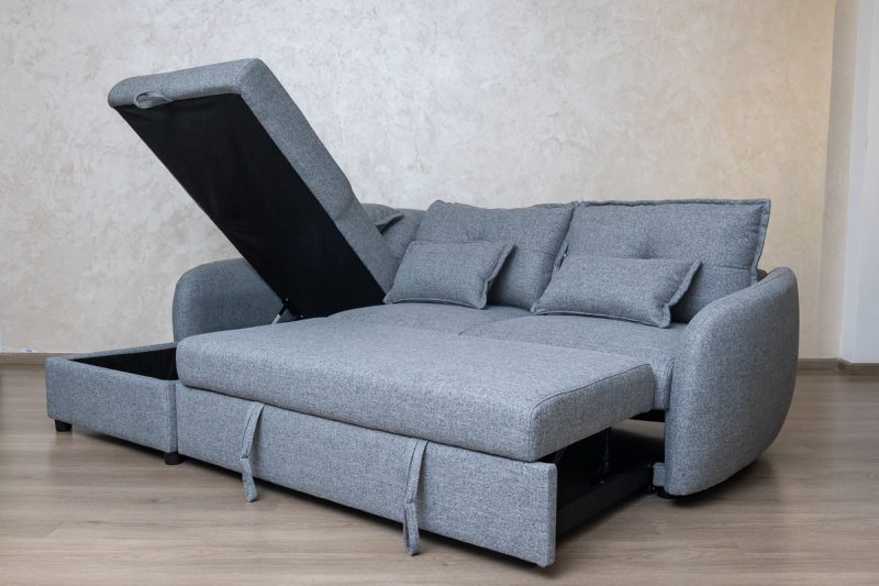 ARRIS Fabric Corner Sofa + 1 Accent Chair 41 0O2A9324