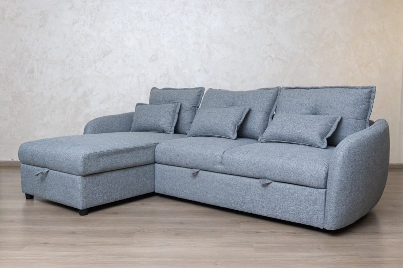 ARRIS Fabric Corner Sofa + 1 Accent Chair 38 0O2A9325