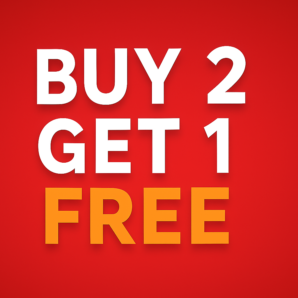 Buy 2 Get 1 Free