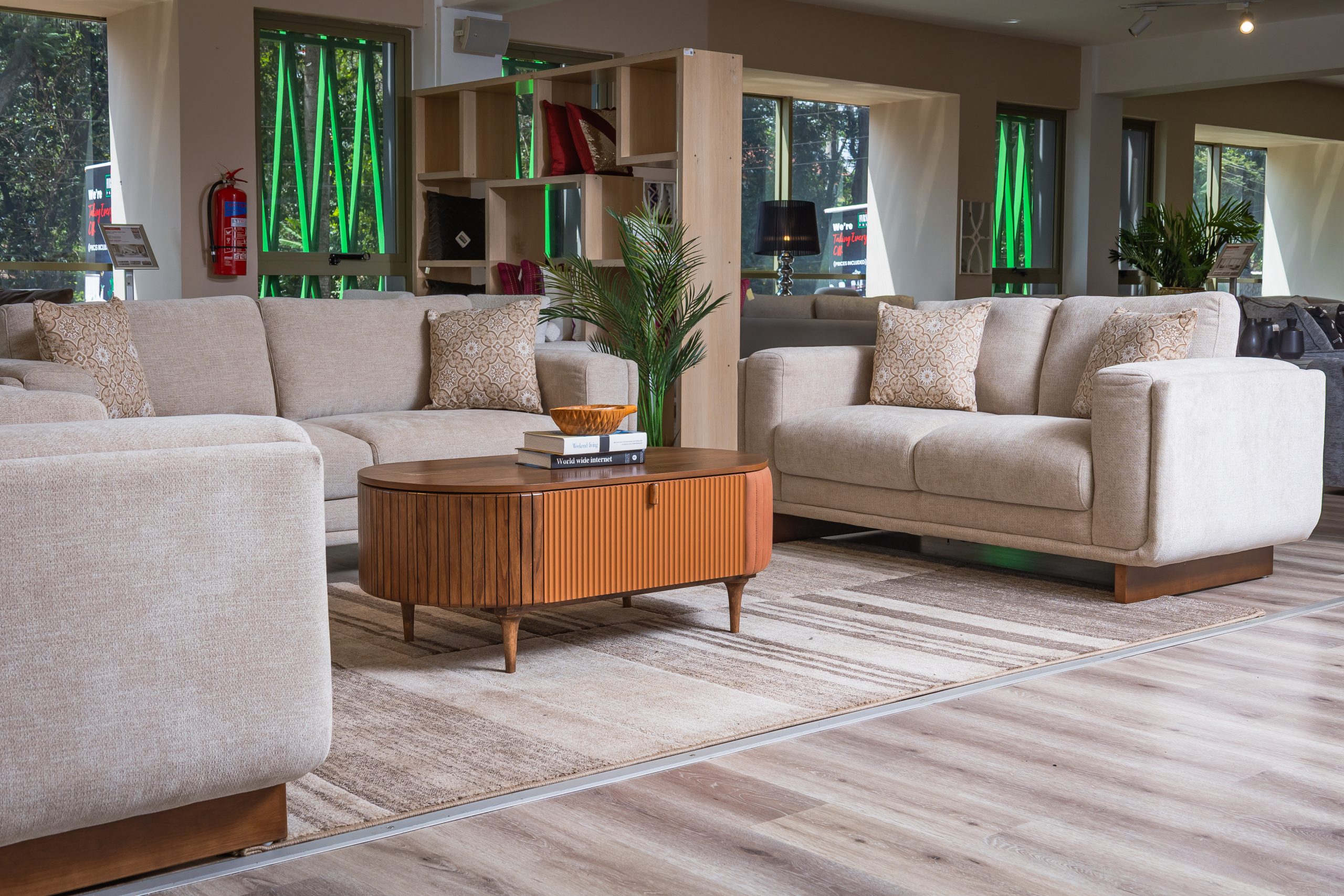 EURC 7 Seater Fabric Sofa (3+2+1+1) 4 EURC 7 Seater Fabric Sofa (3+2+1+1) - Image 4