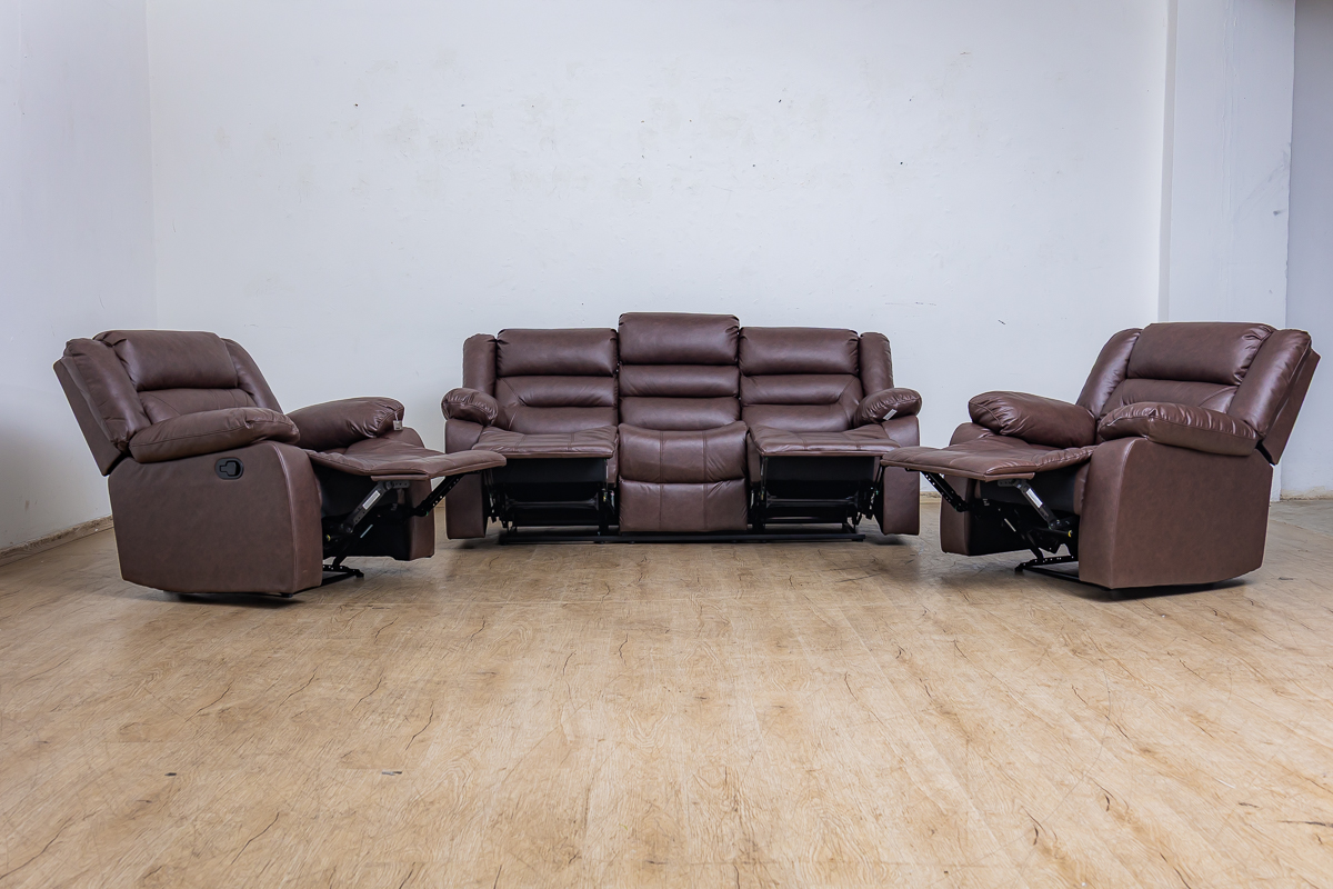 NEBRASKA 5 Seater Fabric Recliner Sofa (3+1+1) 3 NEBRASKA 5 Seater Fabric Recliner Sofa (3+1+1) - Image 3