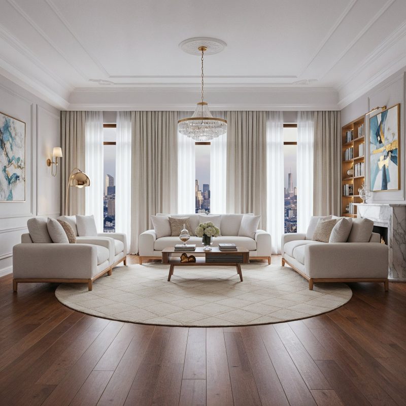 TUVA 7 Seater Fabric Sofa (3+2+1+1)