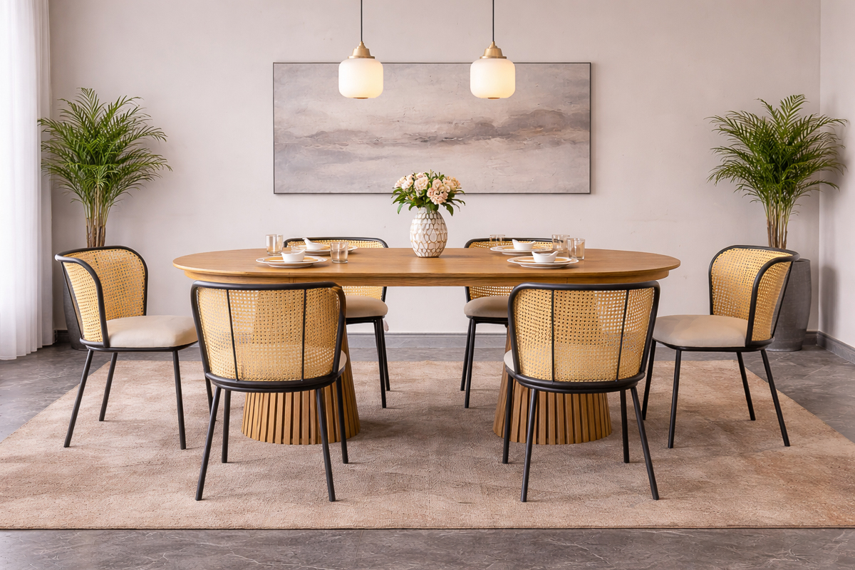 JULES Dining Table + 8 MARTIN Chairs 2 JULES Dining Table + 8 MARTIN Chairs - Image 2