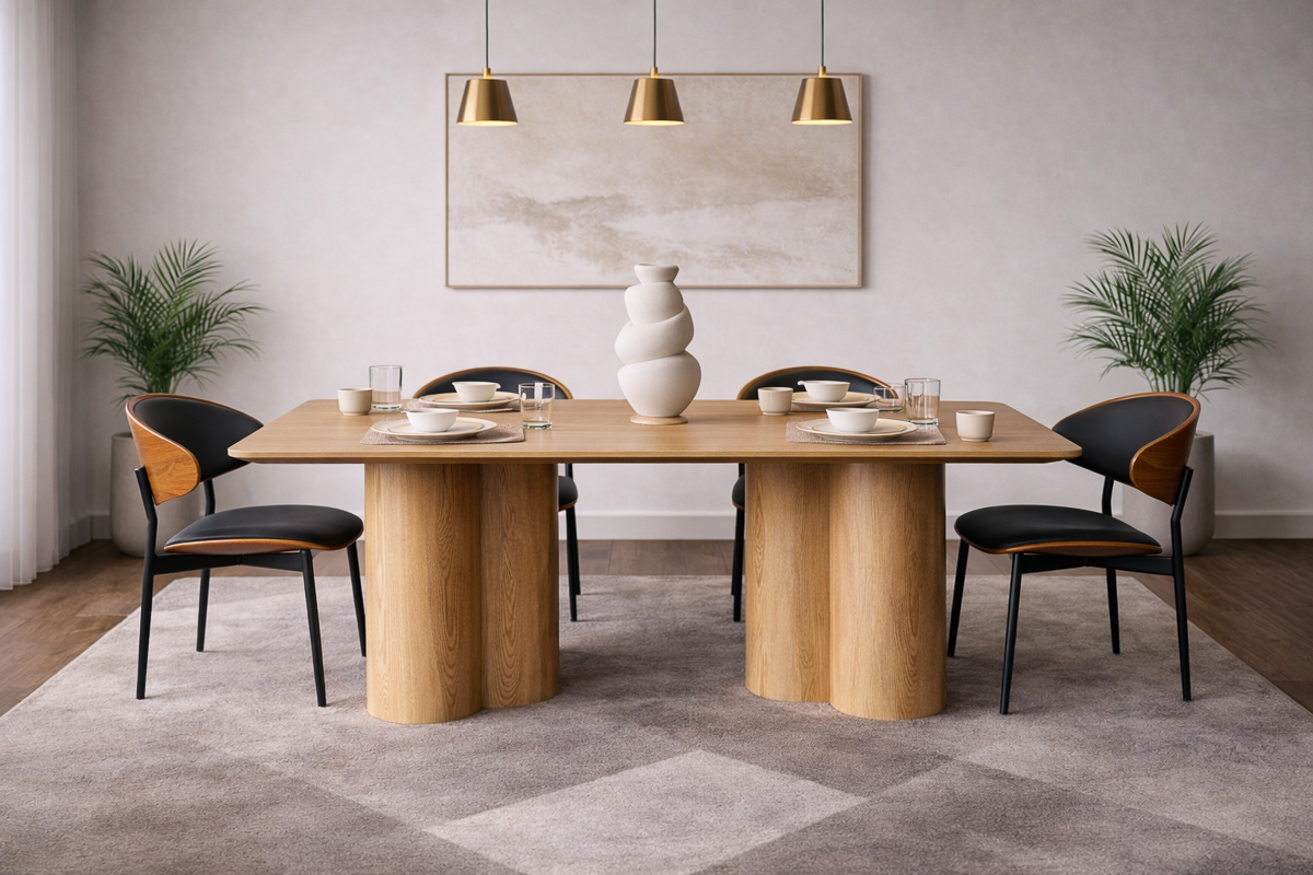 ALDEN Dining Table + 6 AMBER Chairs 8 ALDEN Dining Table + 6 AMBER Chairs - Image 8