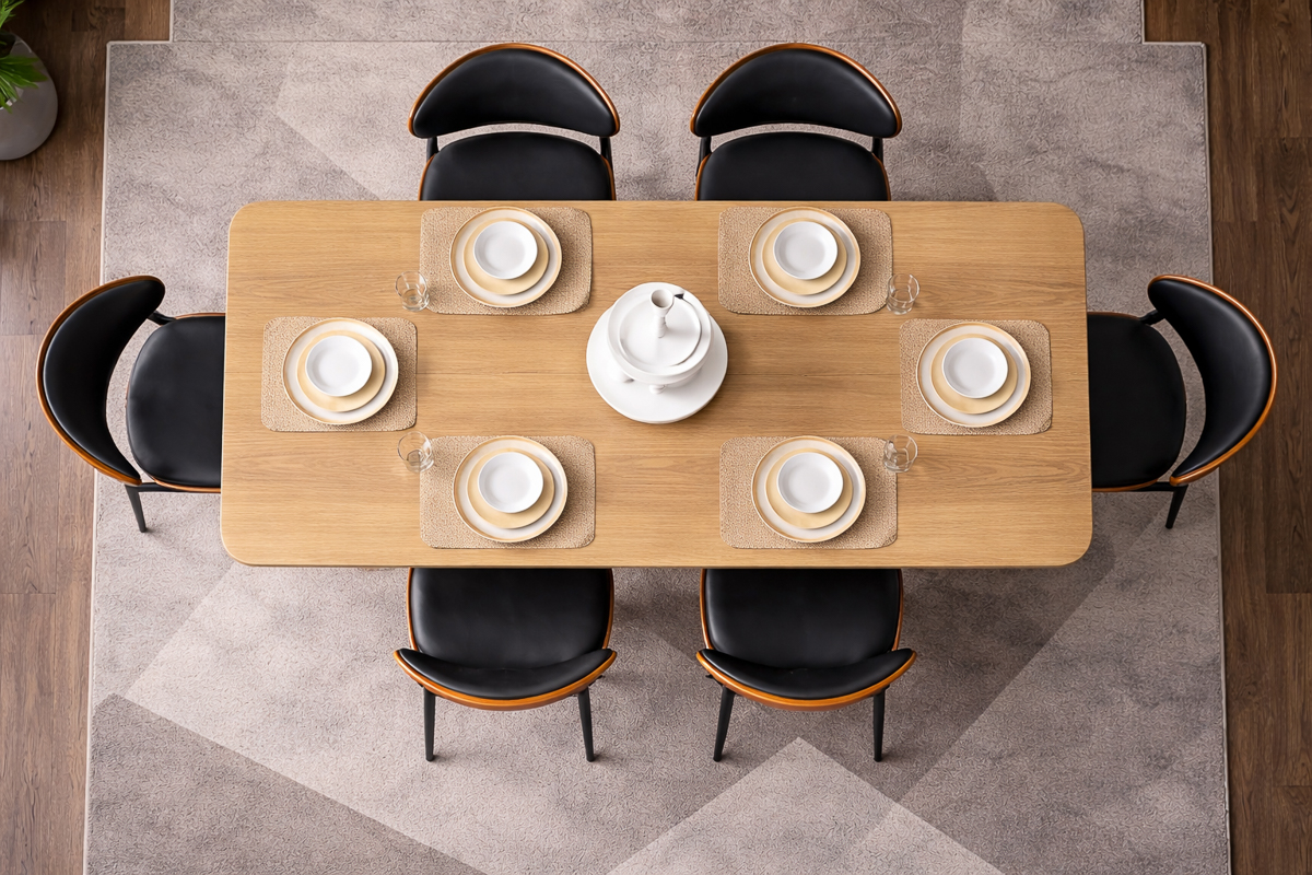 ALDEN Dining Table + 6 AMBER Chairs 3 ALDEN Dining Table + 6 AMBER Chairs - Image 3