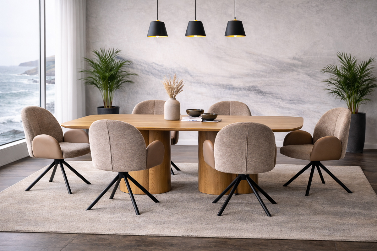 ALDEN Dining Table + 6 CELINA Chairs 7 ALDEN Dining Table + 6 CELINA Chairs - Image 7