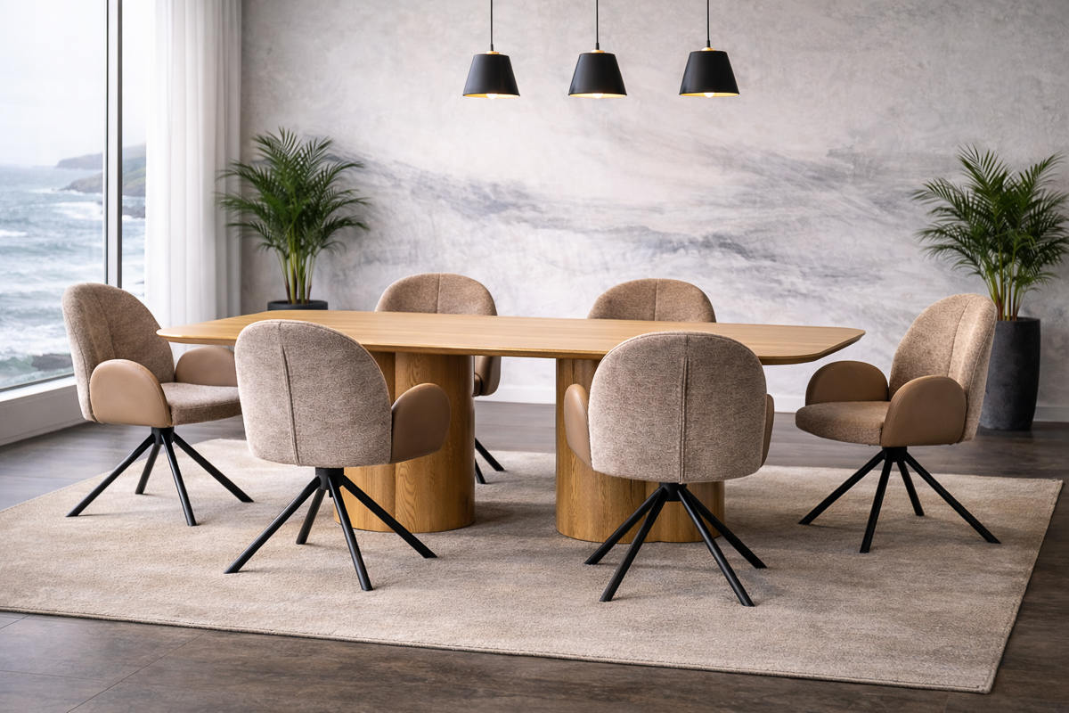 ALDEN Dining Table + 6 CELINA Chairs 4 ALDEN Dining Table + 6 CELINA Chairs - Image 4