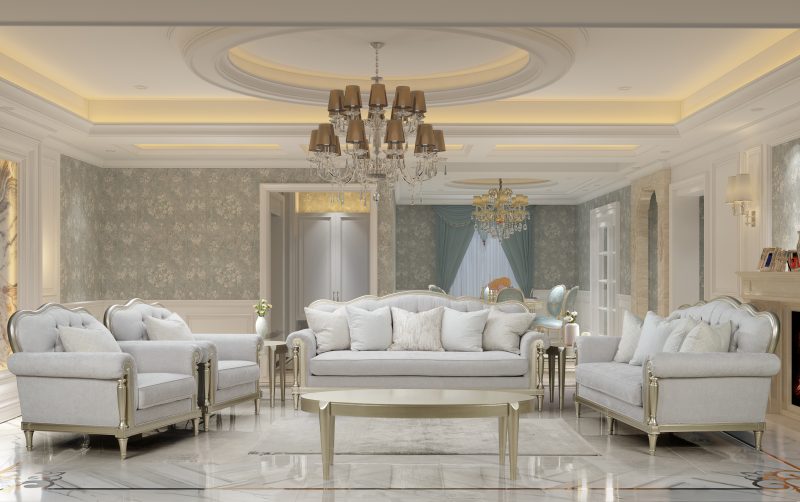 PALEMORE 7 Seater Fabric Sofa (3+2+1+1)